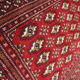 Traditionnel tapis vintage en laine rouge persan fait à la main tapis oriental area - 67x138cm