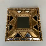 Mirror with parclose ien gilded wood