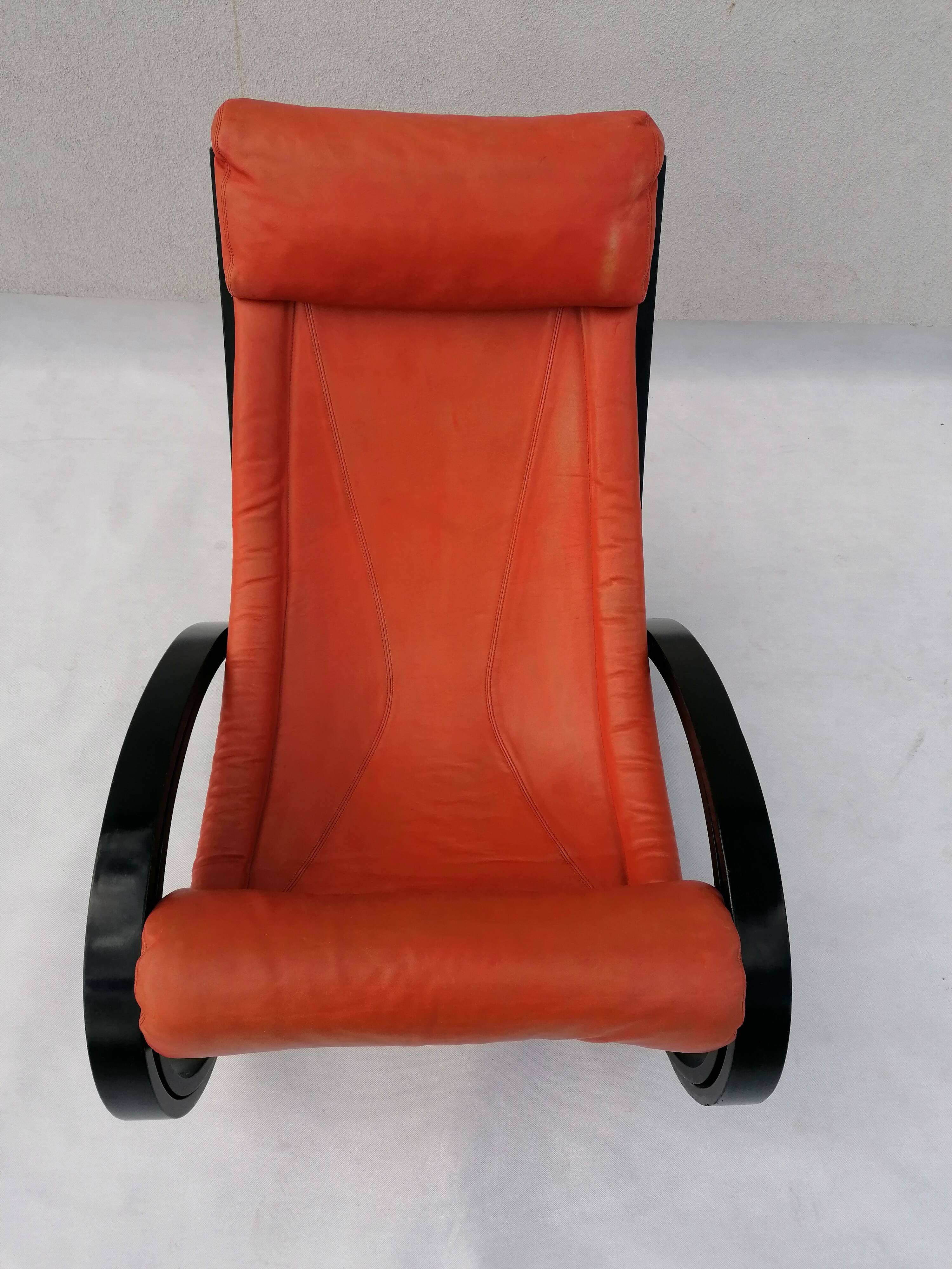 Sgarsul Rocking Chair by Gae Aulenti for Poltronova, 1960s