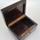 Jewelry box in blackened wood marquetry brass napoleon iii