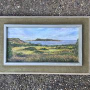 Peinture à l'huile originale de paysage vintage de N.Stern