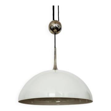 Adjustable Posa Pendant Lamp with Porcelain Shade by Florian Schulz