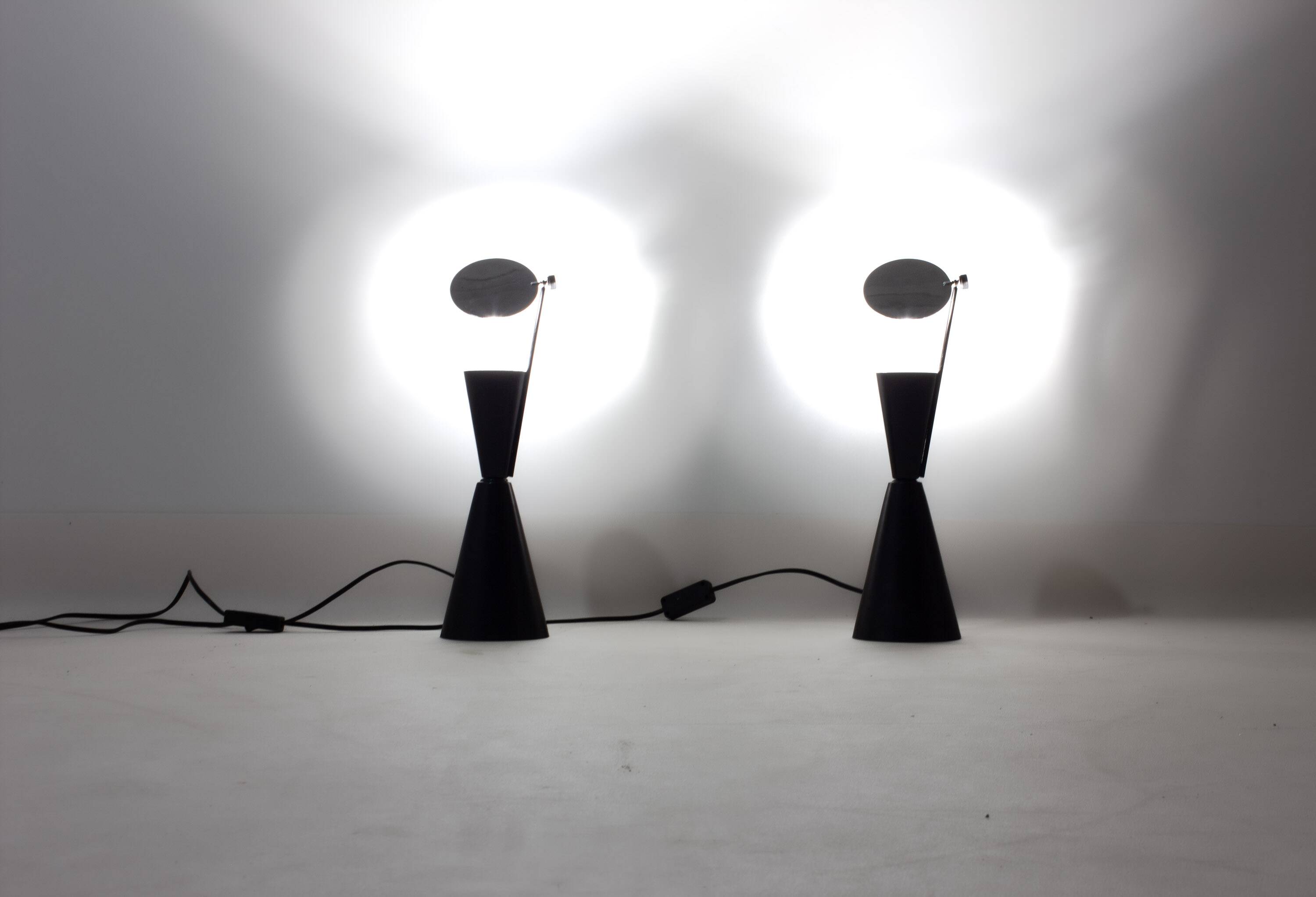 Set of Spanish "Diabolo" lamps, 1980s