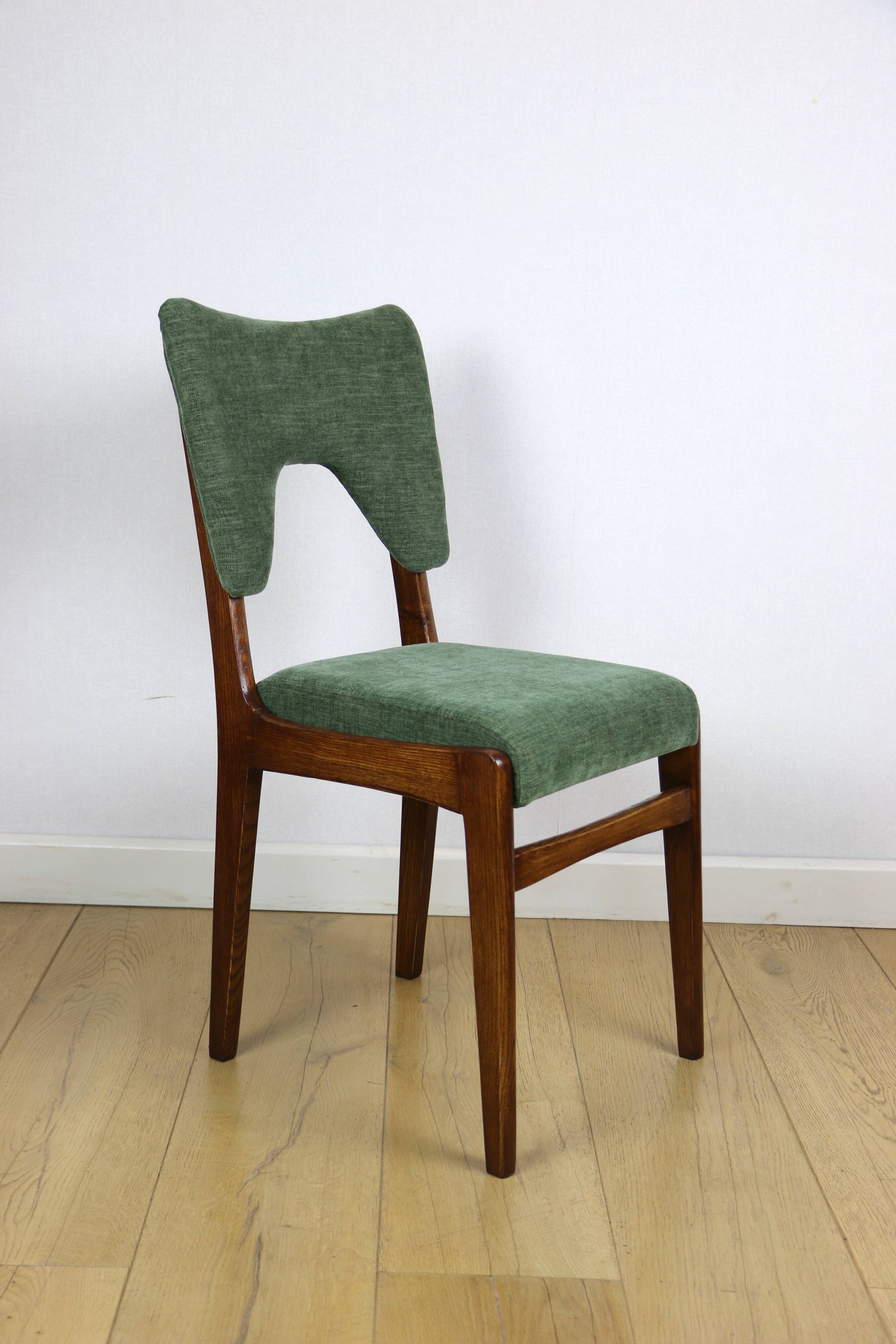 Chaises Vintage Hałas vert-olive vintage - 2 pièces - ensemble