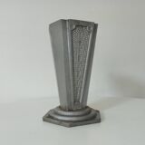 Old art deco vase in cast aluminum