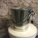 Champagne bucket in hand-hammered French tin