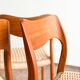 Set of 4 chairs 71 in teak by Niels O. Møller, JL Moller, Mid Century