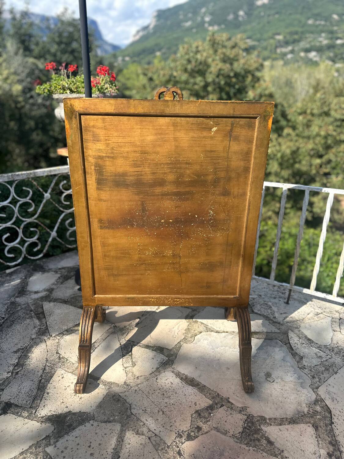 Écran de cheminée en bois mouluré Époque XIXEME siècle