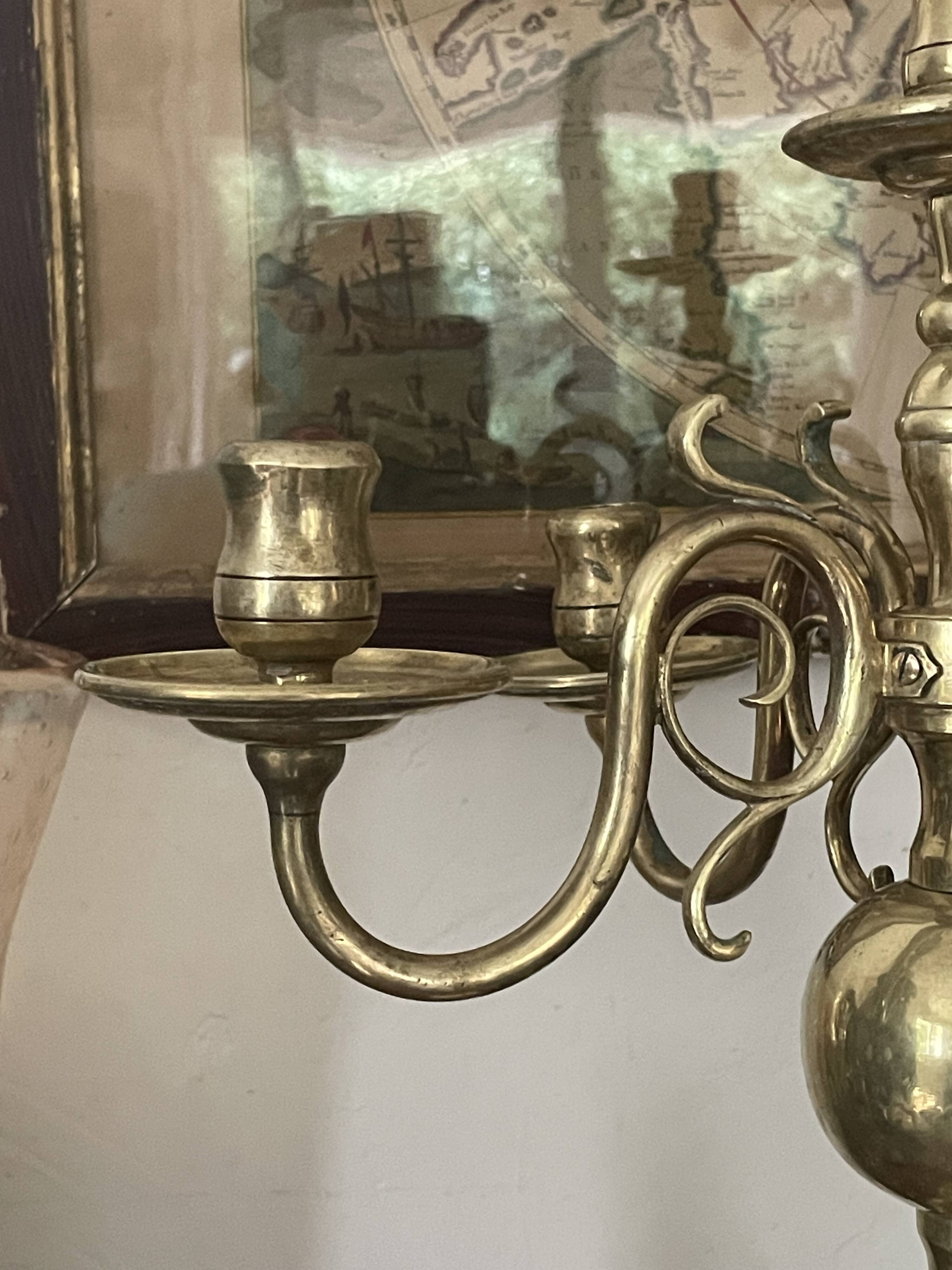Brass candlestick 46cm