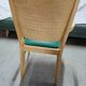 Set of 16 vintage Fameg wooden bistro armchairs