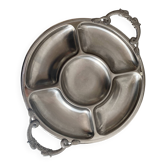 Mat stainless steel aperitif platter Jean Couzon