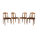 Set of four dining hairs , 1960´s.