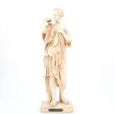 Classical female plaster sculpture by Diane de Gabis
