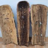 Set of three Mexican folk dance masks, 75 cm