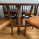 Built-in table and chairs Thonet