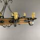 Rustic Wood and Metal Pendant Light