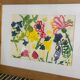 Flower painting in an antique frame