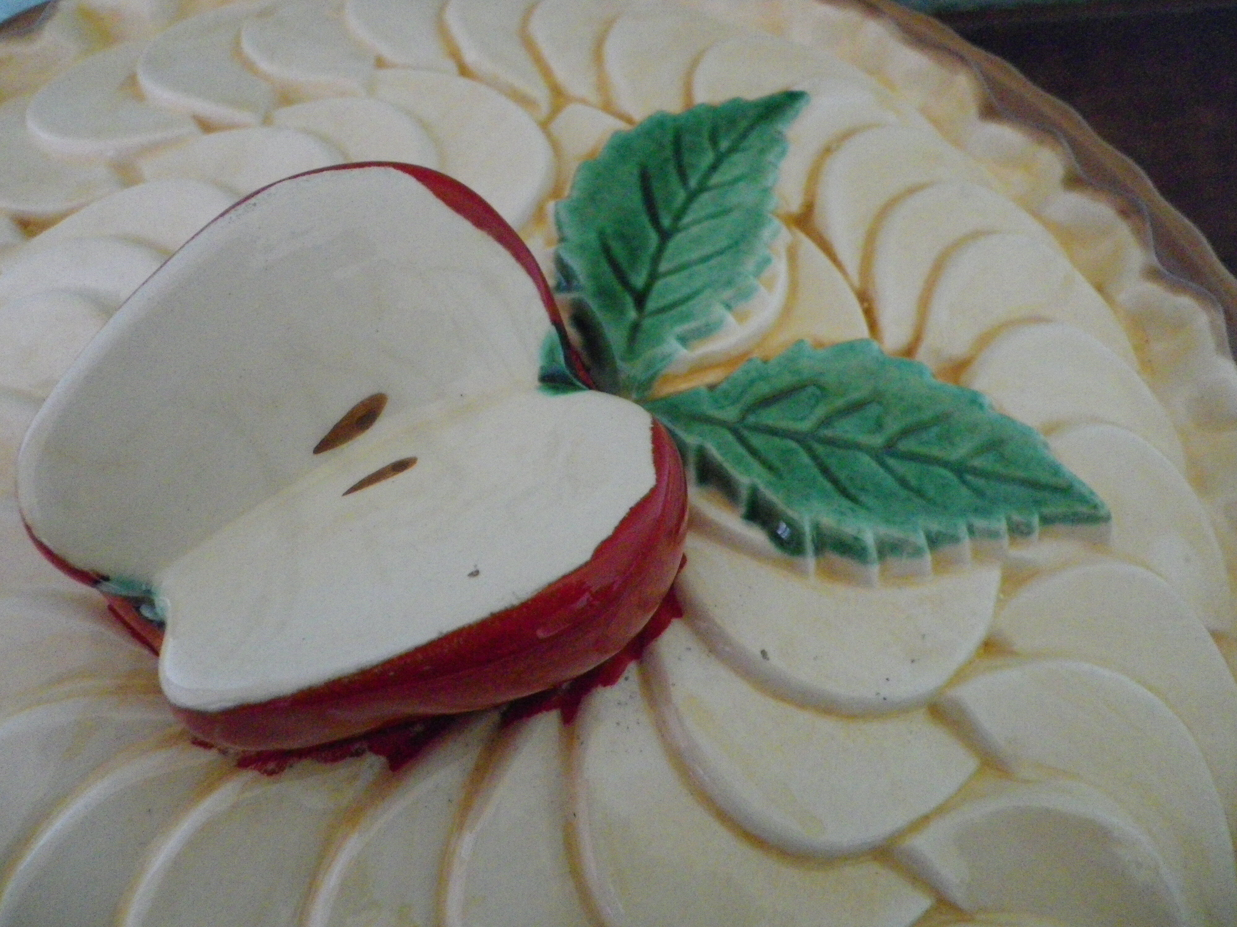 Plat De Presentation A Gateau Et De Decoration Terre Cuite Barbotine Selency