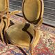 Pair of Louis XVI period medallion armchairs