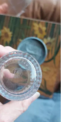 9 cm Baccarat crystal cup, Nancy model stamped "Baccarat"