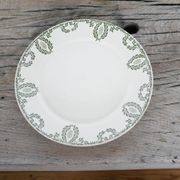 Cake dish on foot, old compotier by the Sarreguemines factory, France