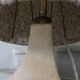 Large sculpted stone lamp, in the style of Albert Tormos, 1970s.