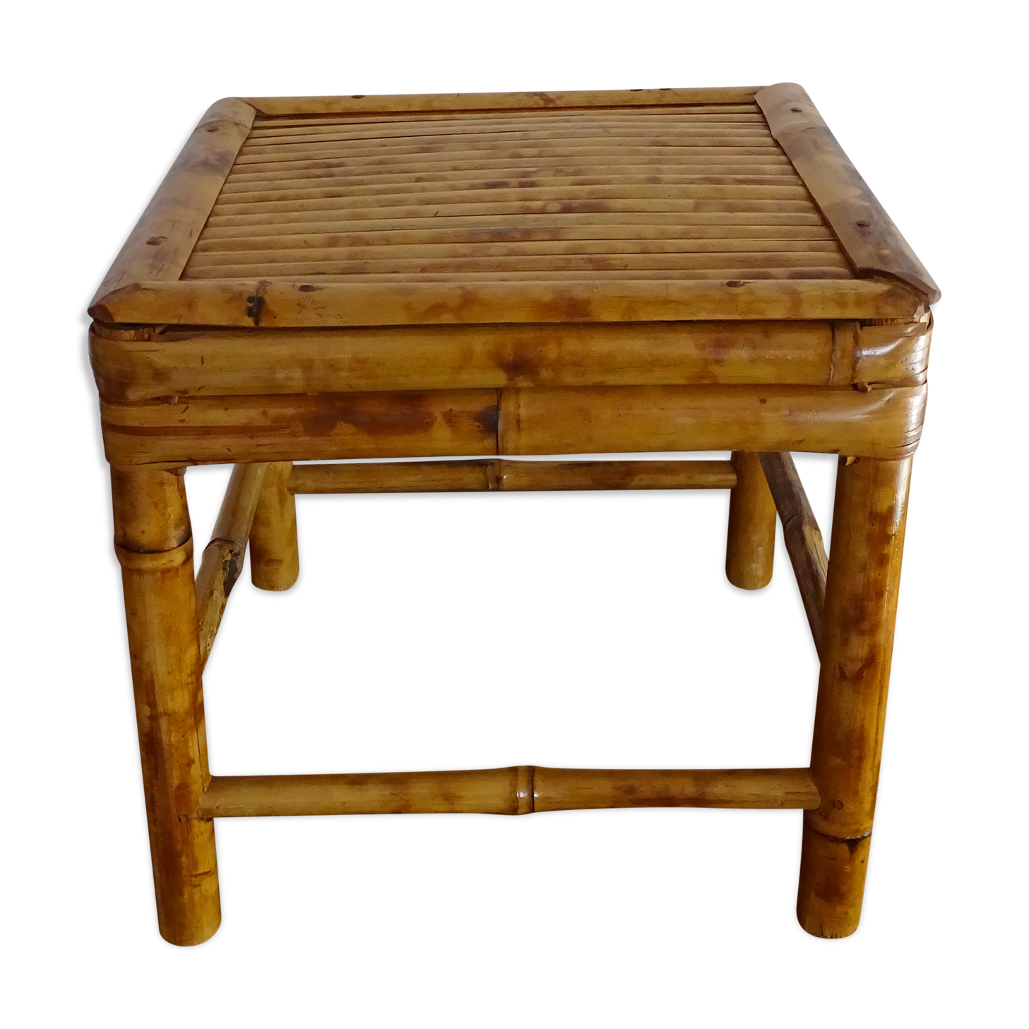 Bamboo stool 1960 vintage