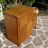 Asymmetrical oak dresser buffet