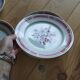 Charming set of 6 antique flat plates from the Badonviller factory.