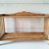 Scalloped wooden shelf