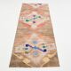 3x7 Vintage Brown & Pink Oriental Vintage Runner Rug, 82x210Cm