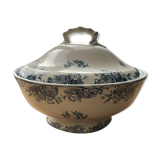 Ceramic compotier floral motif