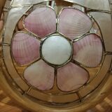 Suspension nacre et bambou