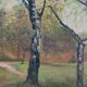 Peinture " Le parc de La Tête d'Or"