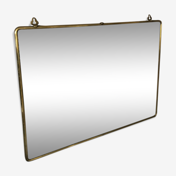 Brass mirror of the 50s - 46x60cm