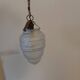 Art Deco chandelier in molded blown glass
