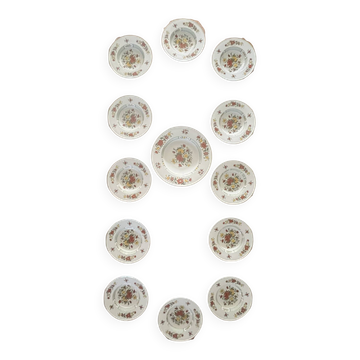 12 assiettes creuses et plat de service Villeroy & Boch Summer Day