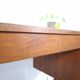 Teak vrijstaand bureau met lade uit Denemarken