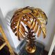Large Palm Tree Lamp in gilded metal, late twentieth century.