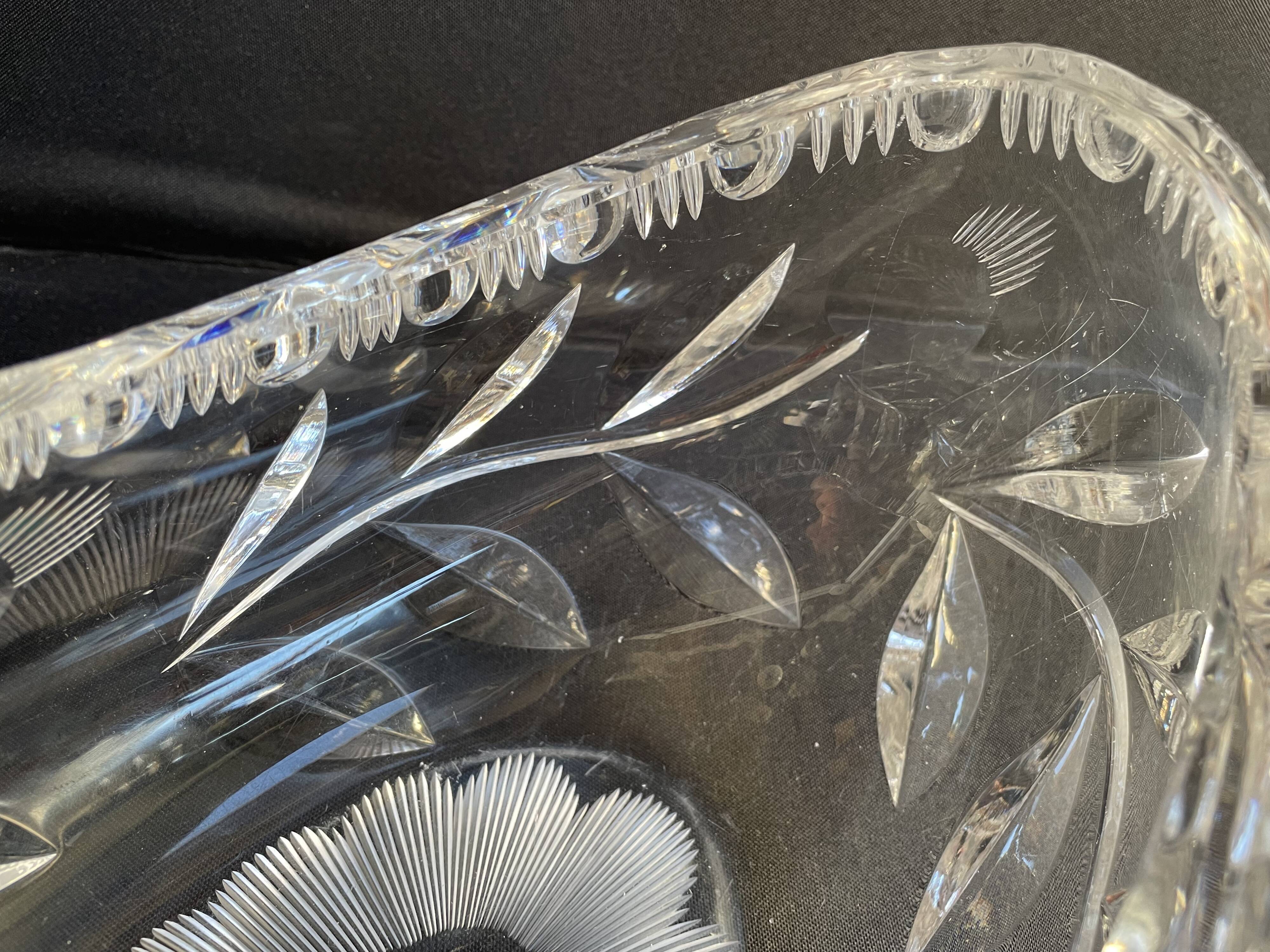 1629 Table planter - Modern mid-century - Hand-cut crystal