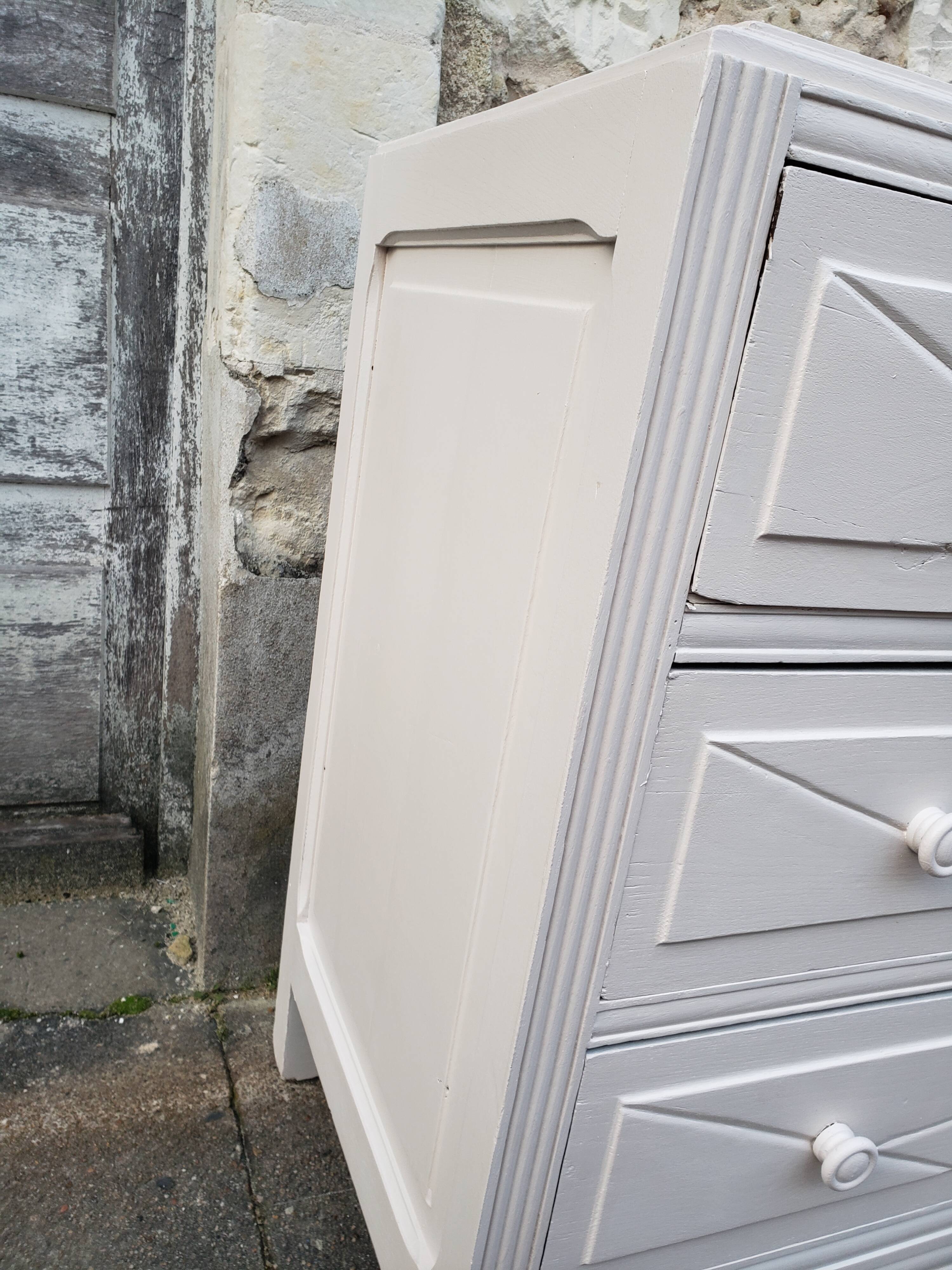 Dresser vintage powder white changing table
