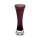 Ingrid Glashütte "Lord Nelson" burgundy vase, Germany 1960s