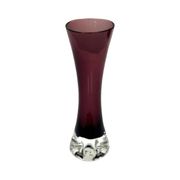 Ingrid Glashütte "Lord Nelson" burgundy vase, Germany 1960s