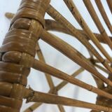 Van Rohe Noordwolde rattan chair, 1960s