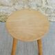 Tripod stool in light wood, 60s