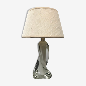 Moulded glass lamp