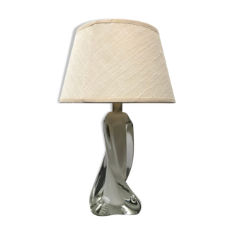 Moulded glass lamp