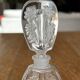Pair of antique frosted crystal perfume bottles – Signed Charet