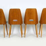 Mid-Century Chairs from ONV Pisek, 1963, Set of 4