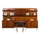 Italian mid century wall unit George Coslin for 3V Arredamenti, 1960s